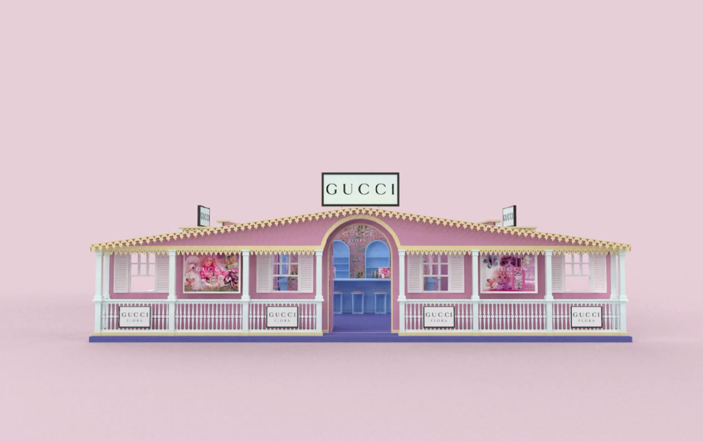 Pop-up Gucci Flora diseñado por nuestro equipo creativo